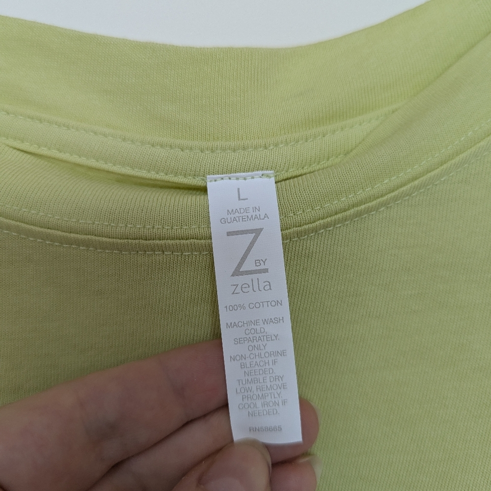Z by Zella long sleeve cotton top NWT - Picture 2 of 2